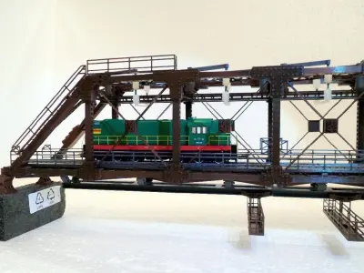Railway bridge scale H0 3D print model