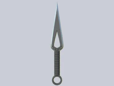 Kunai Low-poly 3D model 2
