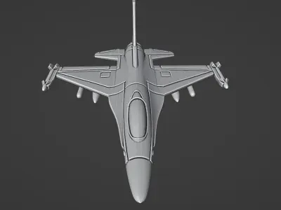 F-16 Fighting Falcon 3D print model