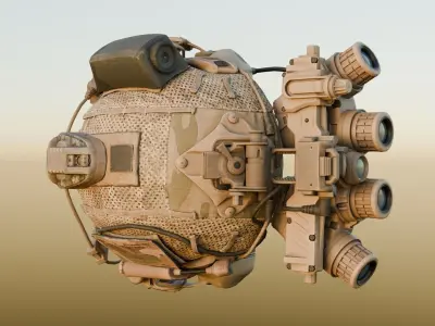 Special forces helmet Free low-poly 3D model