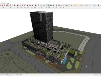 Sketchup Commercial Complex N4 3D model