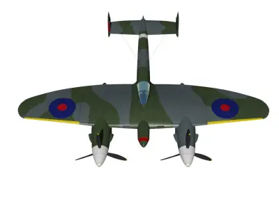 Miles M22 3D model