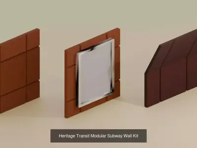 Heritage Subway  Complete Modular Environment Collection 3D Model Pack