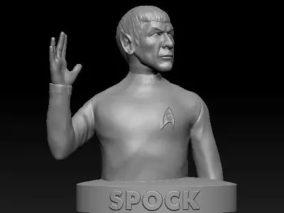 Mr Spock Bust 3D print model purchase