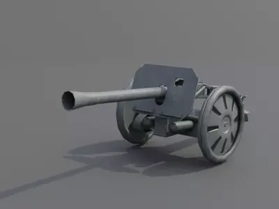Raketenwerfer 43 Puppchen anti-tank rocket launcher Low-poly 3D model