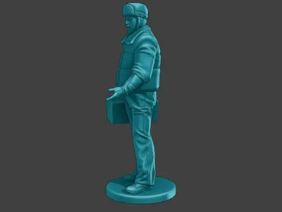 Actual Male Truck Driver AMTD 004 3D print model