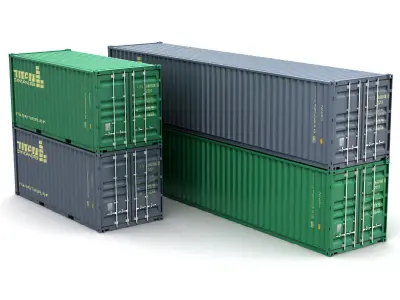 Shipping Containers TITAN 3D model