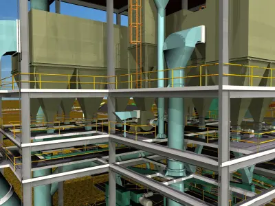 Cement Mill Department Free 3D model