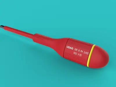 Screwdriver 3D model 9