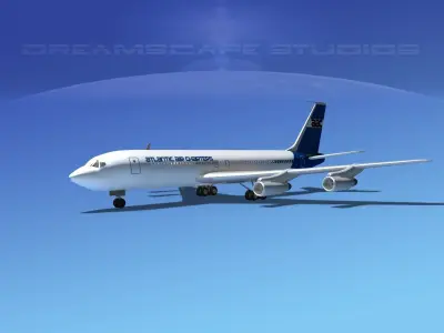 Boeing 707 Atlantic Air Charters 3D model