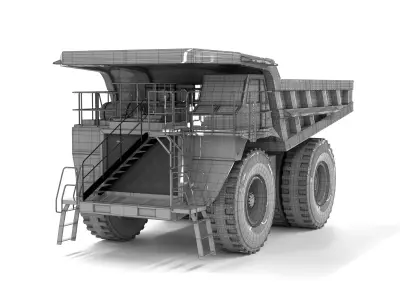 big truck Caterpillar 785D Mining Dump Truck  3D model