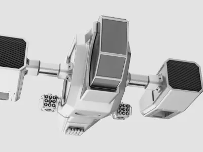 sci-fi drone Free low-poly 3D model