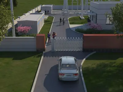 Electrical power substation 3D model buy
