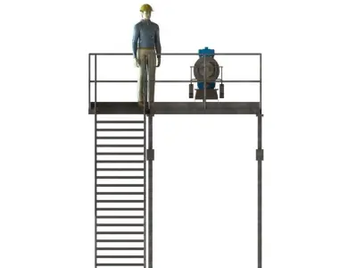 SEPARATOR PLATFORM FOR INSTALLATION GUIDE 3D model