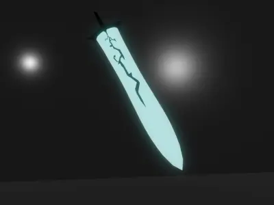 Solo-Leveling Demon King Sword Low-poly 3D model