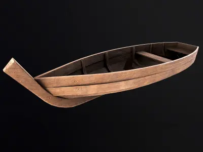 Boat pack Low-poly 3D model