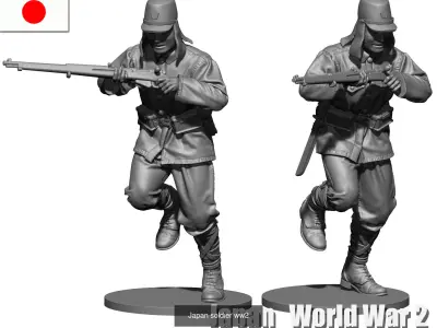 Japan collection  soldiers ww2 3D Model Pack