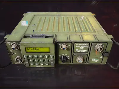 Military Radio RT169 Low-poly 3D model