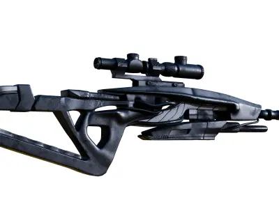 Modern futuristic sniper rifle 3D model