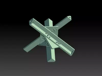 Hedgehog Anti Tank 3D print model get