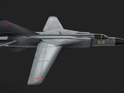 MIG-23 Low-poly 3D model