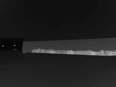Machete pack Low-poly 3D model