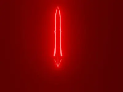 Sci-fi Sword Low-poly 3D model get