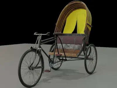 Rickshaw 3D model purchase