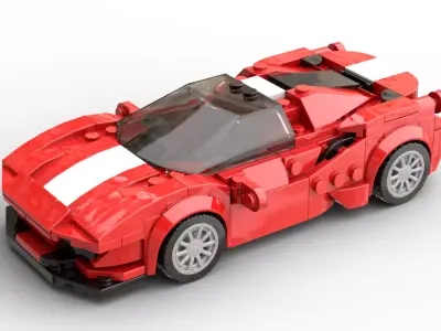MocBricks3D - Ferrari-488 GTB 3D print model