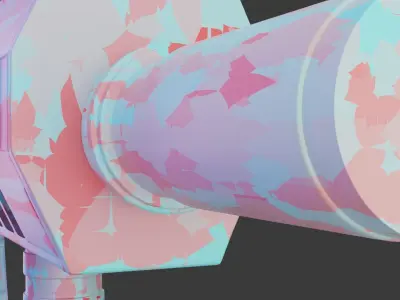 Cool gun 3D model