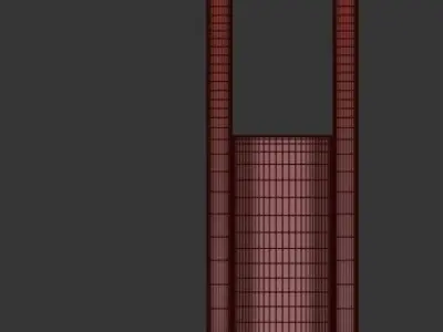 ARCHED MODERN VASE 3D model Free 3D model