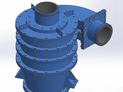 Hydrocyclone -cyclone separator 3D model