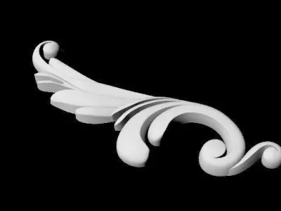 Central decor ornament for furniture Free 3D model 27