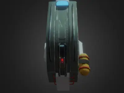 Sci-Fi Energy Station Free low-poly 3D model