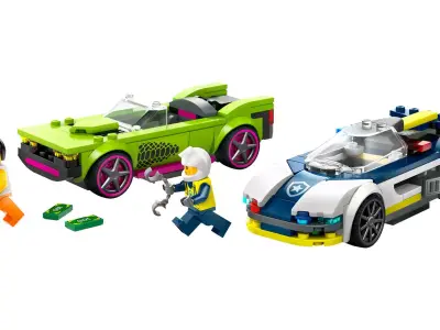 TwindBricks3D - 60415 Police Car and Muscle Car Chase 3D print model purchase