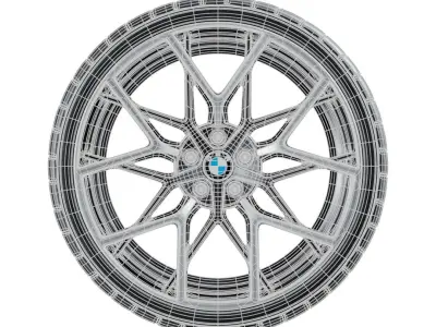 795-M and Pirelli P-Zero P4 Wheels 3D model