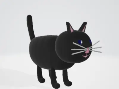 Black Cat 3D model buy