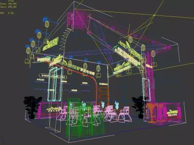 Exhibition - Area -6X6-3DMAX2012-016 3D model