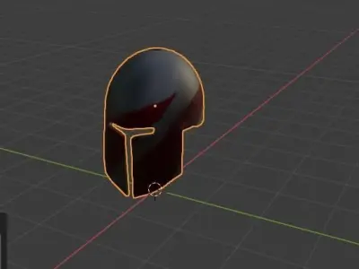 big sporten helmet  Low-poly 3D model