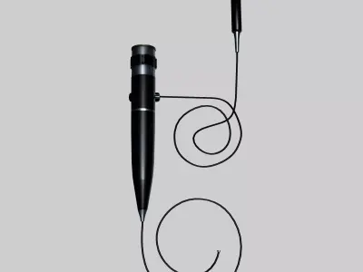 Medical Endoscope Low-poly 3D model