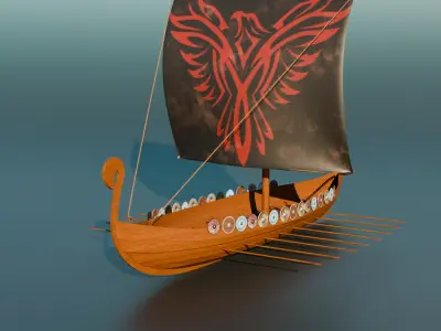 Viking Ship 3D model purchase