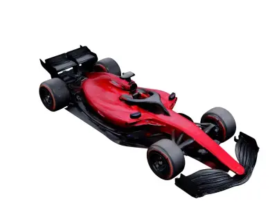 Generic Formula 1 Car Open Wheel High Performance Race Car Free 3D model
