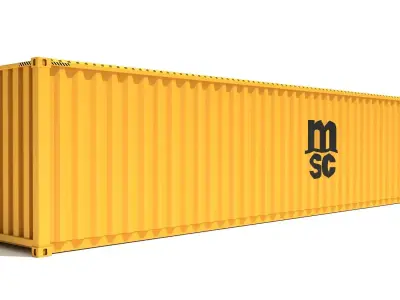 Shipping Container MSC 3D model