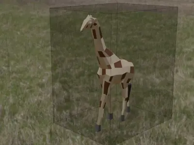 3D Low Poly Giraffe Model Free low-poly 3D model