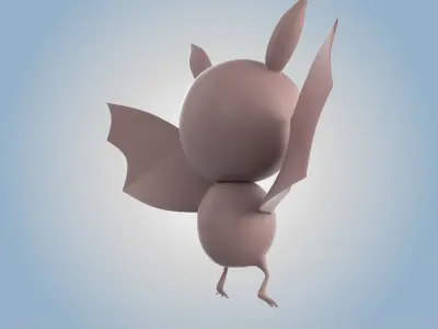 Cartoon Bat 3D model