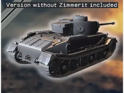 PzBefWgVI P VK 4501 up-armored heavy tank - Germany Eastern West 3D print model