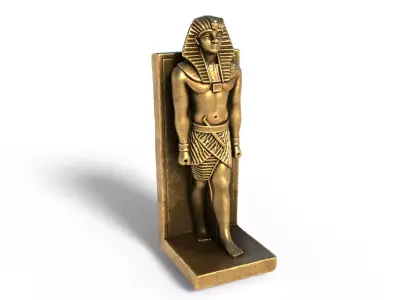 Statue of Ramesses II Low-poly 3D model