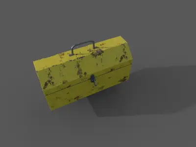 Tool Box 3D Model Low-poly 3D model purchase