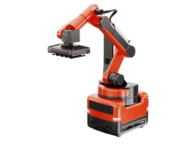  Industrial Warehouse Robot -4-Axis Palletizing Robotic Arm 3D model