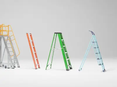 Ladder 3D models low poly 3D model